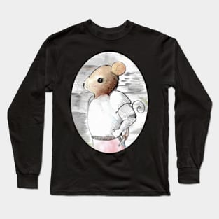 Knightly mouse - medieval fantasy inspired art and designs Long Sleeve T-Shirt